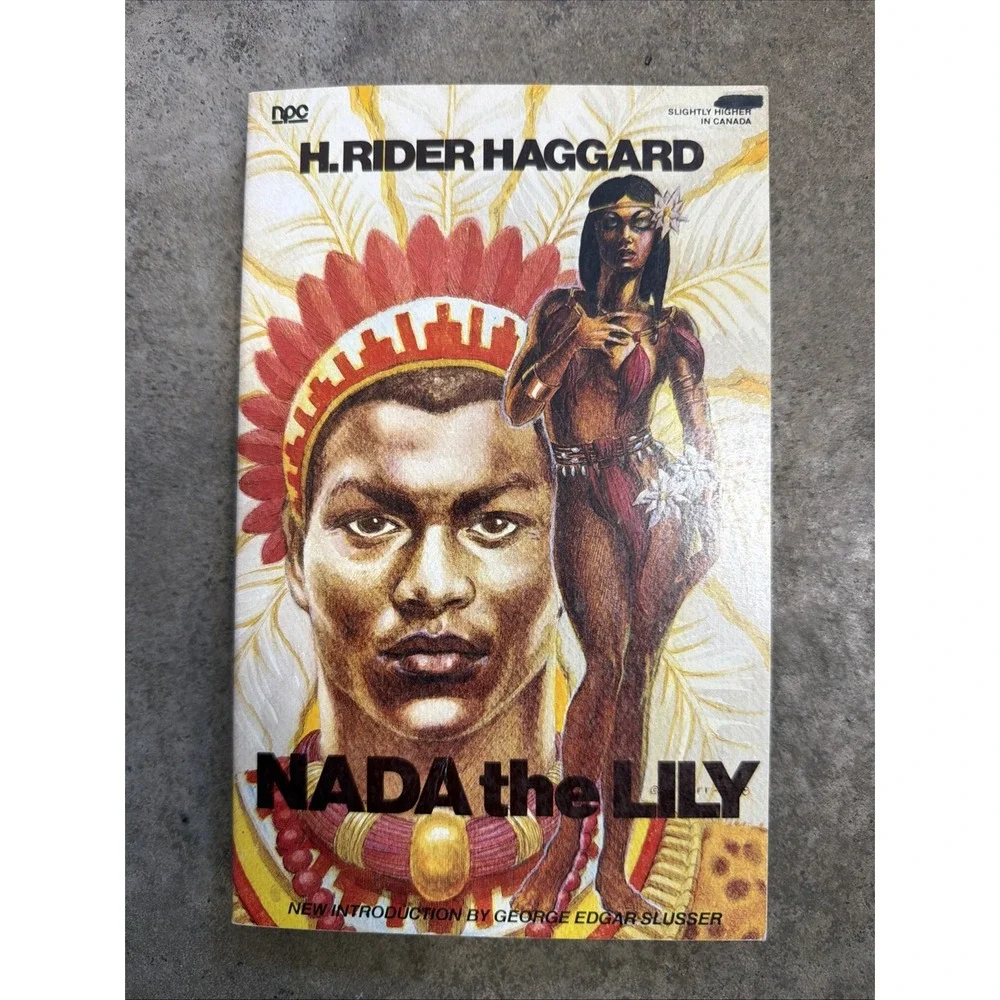 vintage 1979 paperback edition of Nada the Lily by H. Rider Haggard